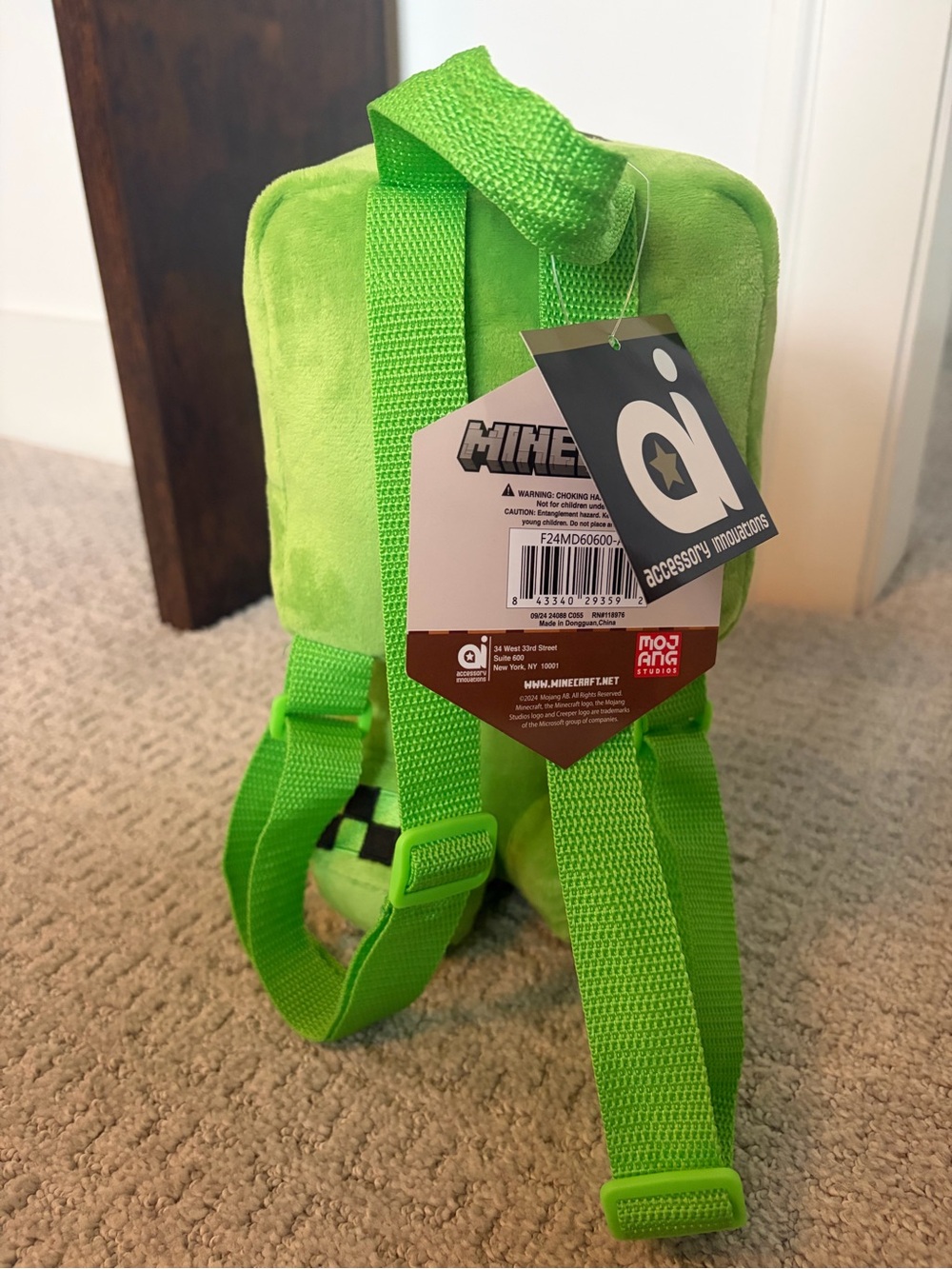 Minecraft Creeper Backpack - Picture 3 of 5